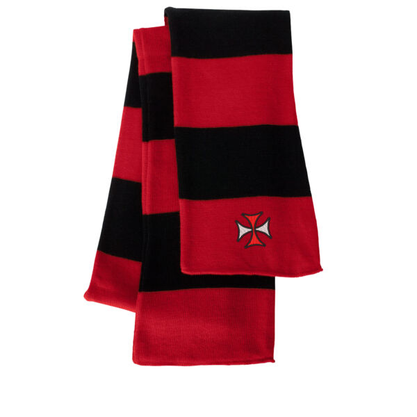 Sportsman - Rugby-Striped Knit Scarf - Embroidered Logo Thumbnail
