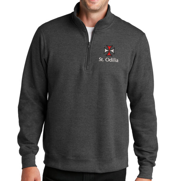 Port & Company® Fan Favorite™ Fleece 1/4-Zip Pullover Sweatshirt - Embroidered Logo Thumbnail