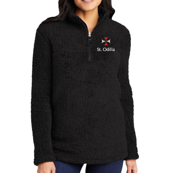 Port Authority® Ladies Cozy 1/4-Zip Fleece - Embroidered Logo Thumbnail