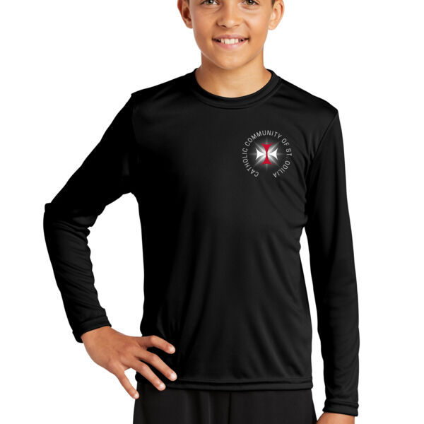 Sport-Tek® Youth Long Sleeve PosiCharge® Competitor™ Tee - Printed Logo Thumbnail