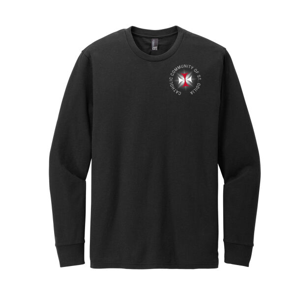 District® Perfect Blend® CVC Long Sleeve Tee - Printed Logo Thumbnail