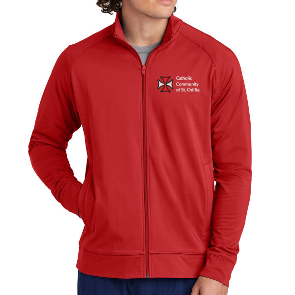 Sport-Tek® Sport-Wick® Stretch Full-Zip Cadet Jacket - Embroidered Logo Thumbnail