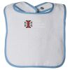 Infant Contrast Trim Terry Bib Thumbnail